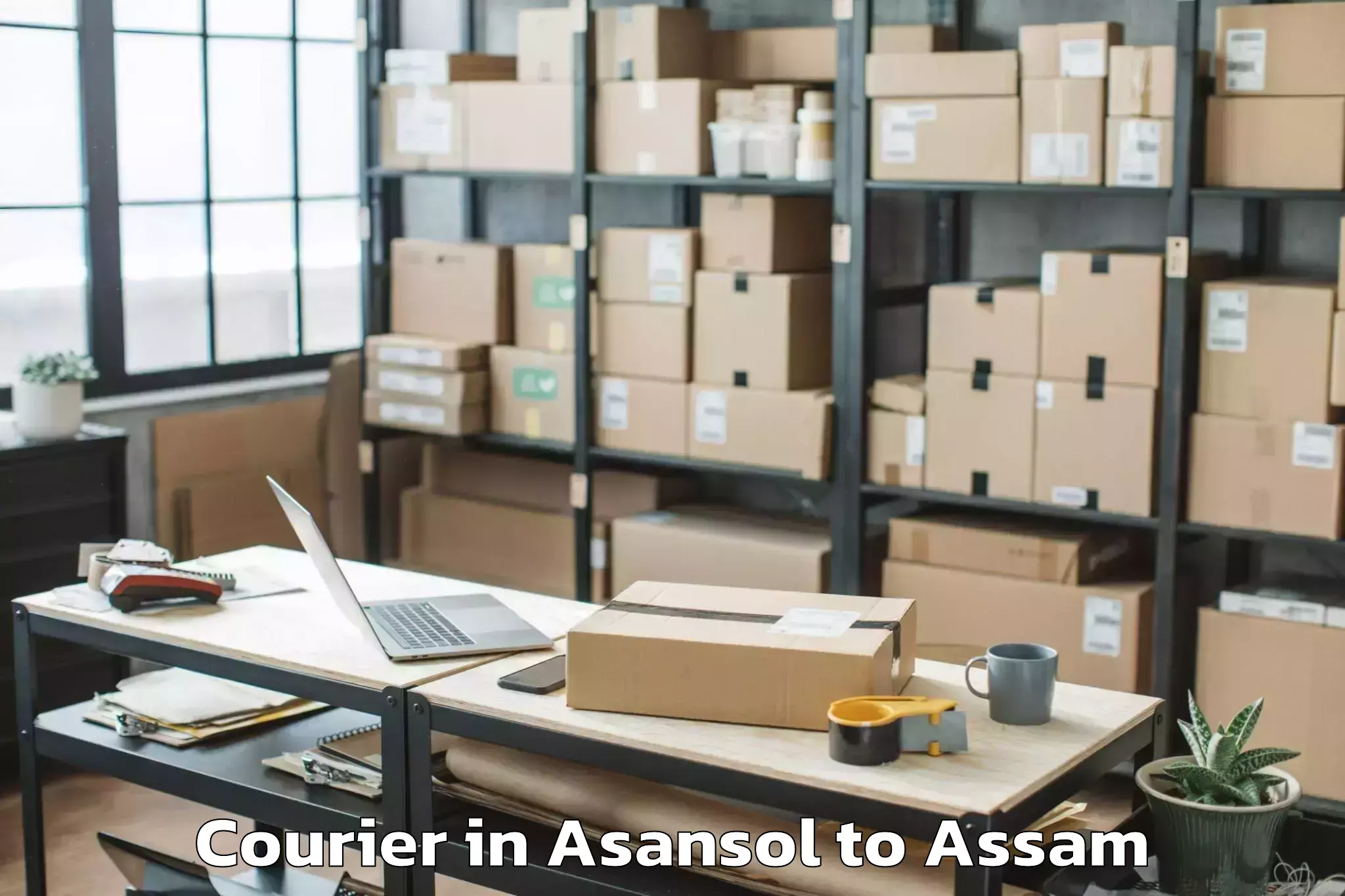 Trusted Asansol to Sonabarighat Courier